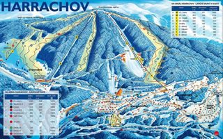 Plán zjazdoviek Sportareal Harrachov