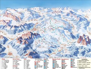 Mappa delle piste Civetta