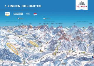 Plan des pistes Drei Zinnen Dolomiten