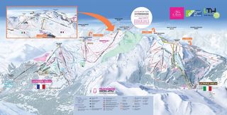 Plan des pistes Espace San Bernardo