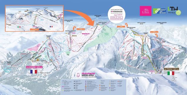 Piste map Espace San Bernardo