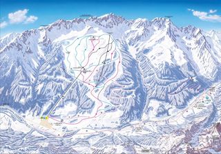 Plan des pistes Ladurns