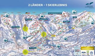 Plan des pistes Ski Oberstdorf Kleinwalsertal