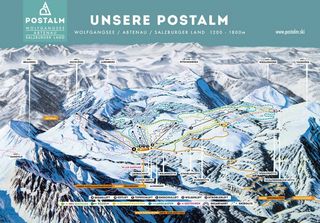 Plan des pistes Winterpark Postalm