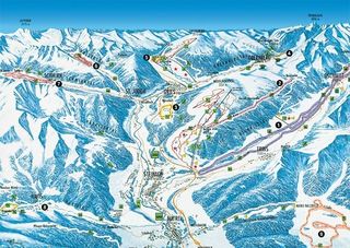 Plan des pistes Trins