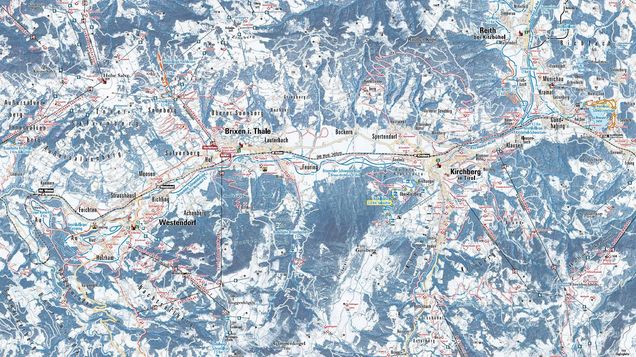 Plan des pistes de ski de fond Westendorf
