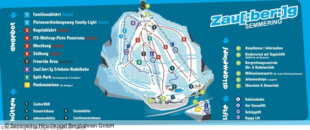 Pistenplan Zauberberg