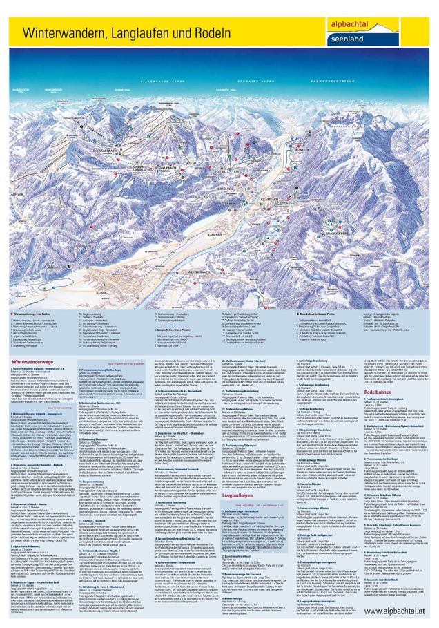 Plan des pistes de ski de fond Reith