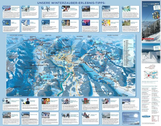 Plan des pistes de ski de fond Ossiach