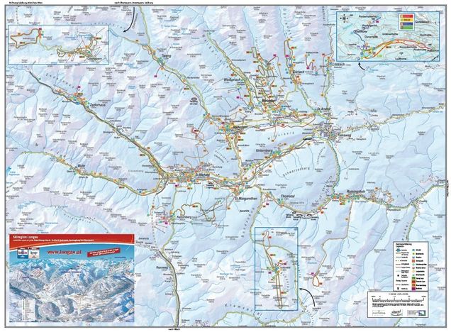 Plan des pistes de ski de fond Mauterndorf