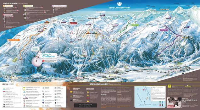 Plan nartostrad Serre Chevalier