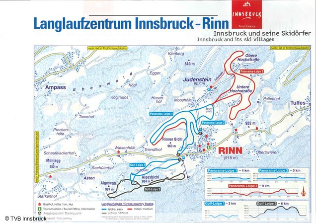 Cross-country map Igls