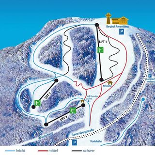 Plan des pistes Ravensberg