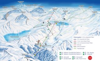 Mappa delle piste Weißsee Gletscherwelt