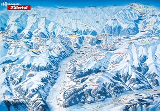 Mappa delle piste Zillertaler Superskipass