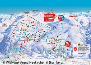 Plan nartostrad Wildkogel-Arena