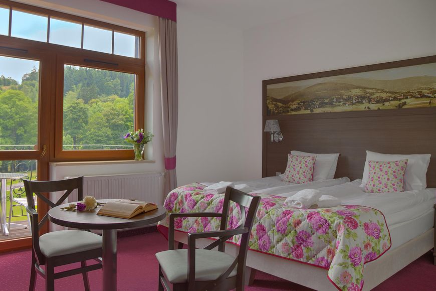 Dvoulůžkov&yacute; pokoj, sprcha/WC (cca 25 m&sup2;), P