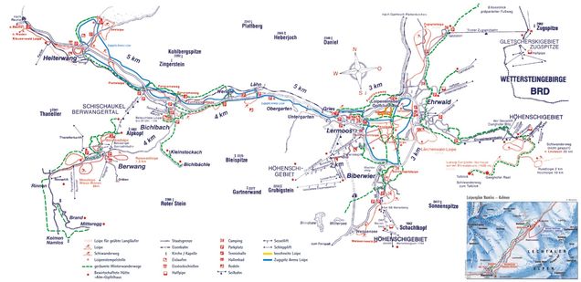 Cross-country map Berwang