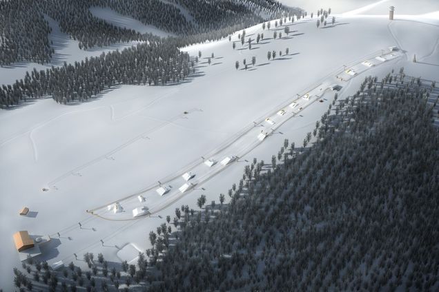 Plan snowparku Feldberg – Seebuck/​Grafenmatt/​Fahl