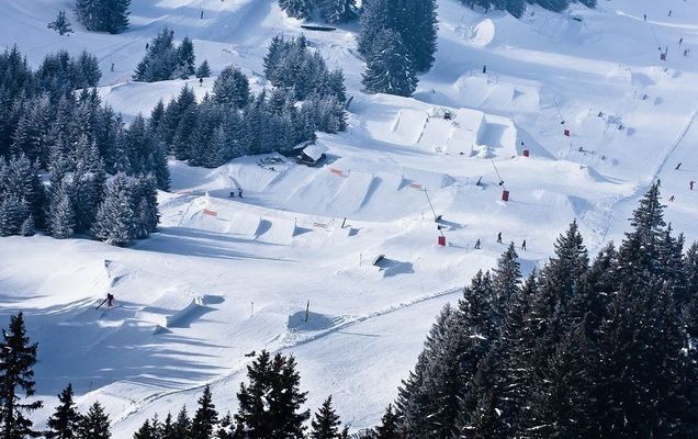 Piantina con snowpark Châtel