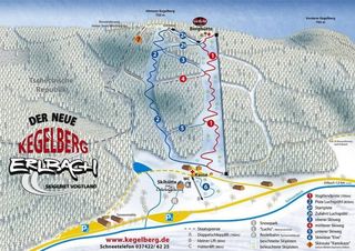 Plan des pistes Erlbach - Kegelberg