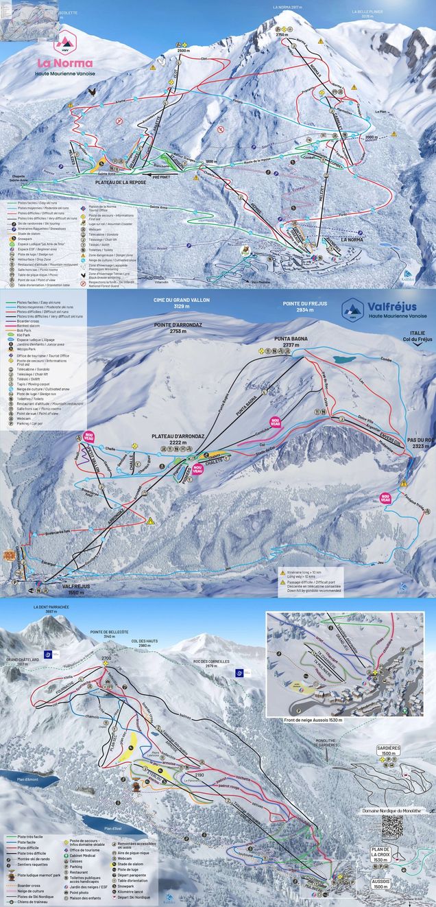 Plano de las pistas ESKI-MO