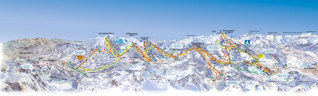 Piste map Hochkönig