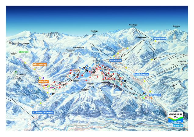 Plan des pistes Gastein