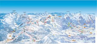 Mappa delle piste Dachstein-West