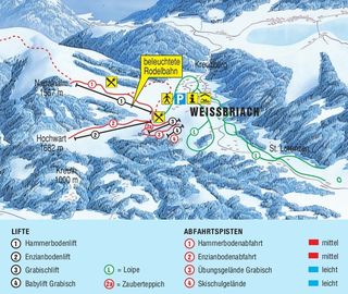 Plan des pistes Weißbriach