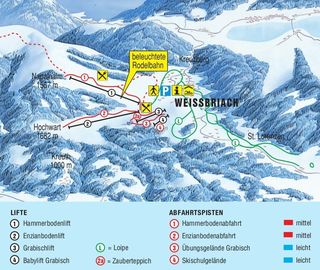 Pistenplan Weißbriach