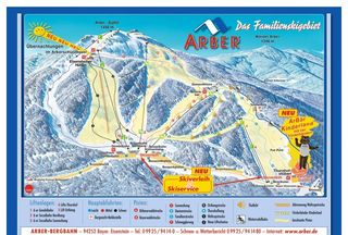 Plan des pistes Großer Arber