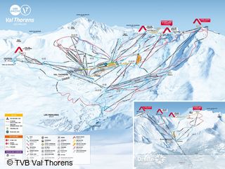 Plano de pistas Val Thorens-Orelle