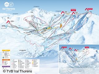 Pistekaart Val Thorens-Orelle