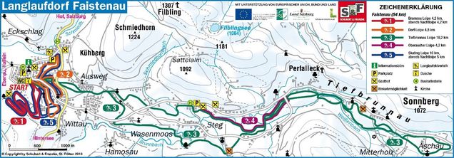 Plan tras biegowych Faistenau