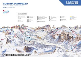 Plano de pistas Cortina d'Ampezzo