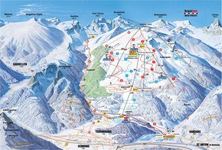 Plan des pistes Golm