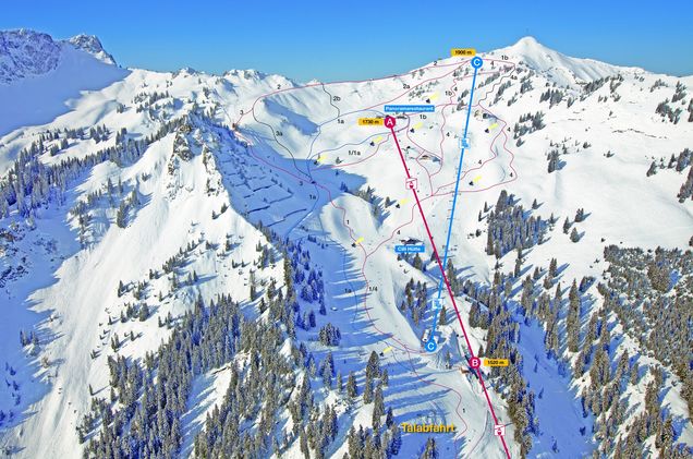 Pistenplan Bergwelt Hahnenkamm
