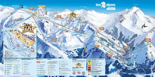 Pistenplan Les 2 Alpes