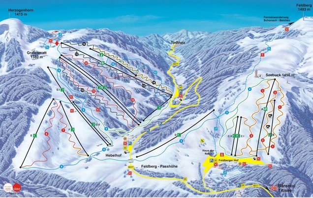 Pisteplan Liftverbund Feldberg