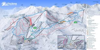 Plan des pistes Orcières