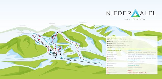 Pisteplan Niederalpl / Mürzsteg