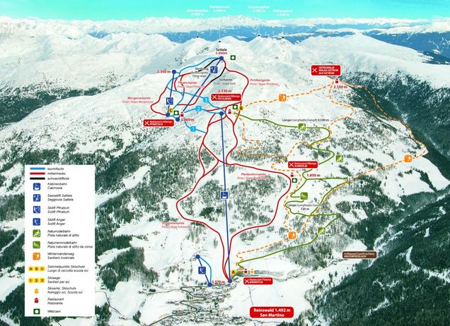 Piste map Reinswald
