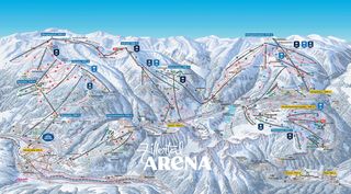 Plan des pistes Zillertal Arena