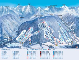 Piste Map Kranjska Gora