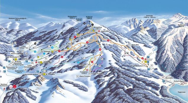 Pistenplan Skiverbund Alpen Plus