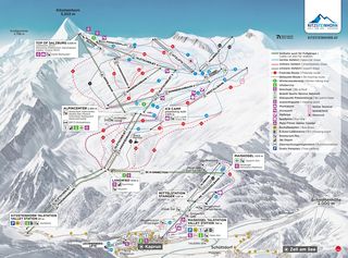 Pistekaart Kitzsteinhorn/Maiskogel - Kaprun