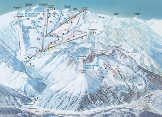 Pistenplan Kaunertaler Gletscher - Fendels