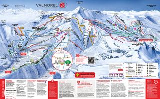 Mapa sjezdovek Le Grand Domaine