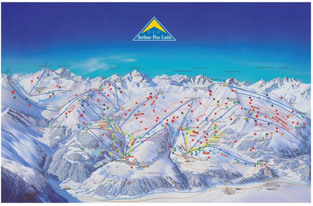 Piste map Serfaus-Fiss-Ladis